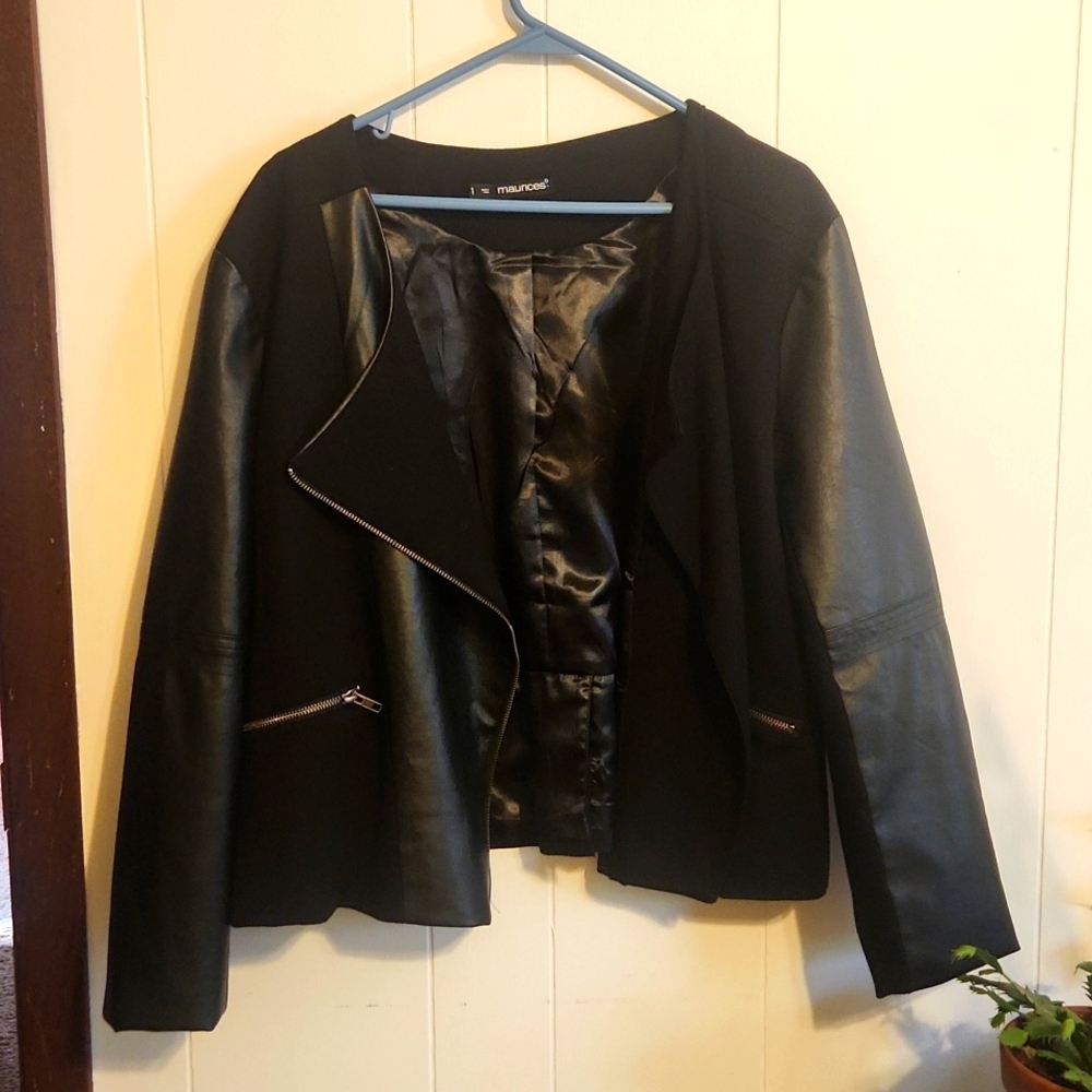 EUC Maurices Moto Jacket Sz 1X